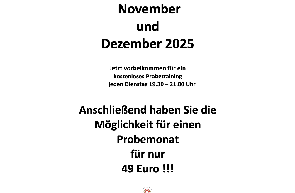 Angebot für November/ Dezember 2025